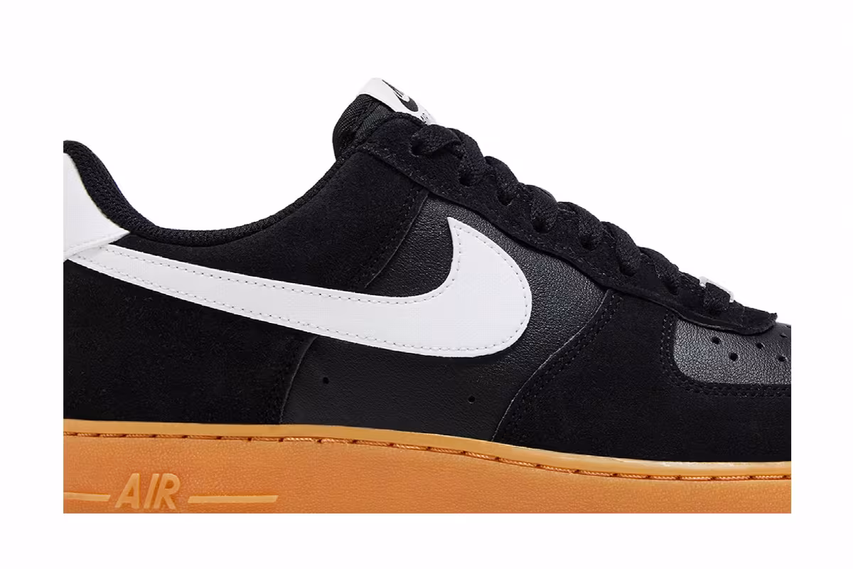 Nike Air Force 1 Gum Pack - Black, view 3
