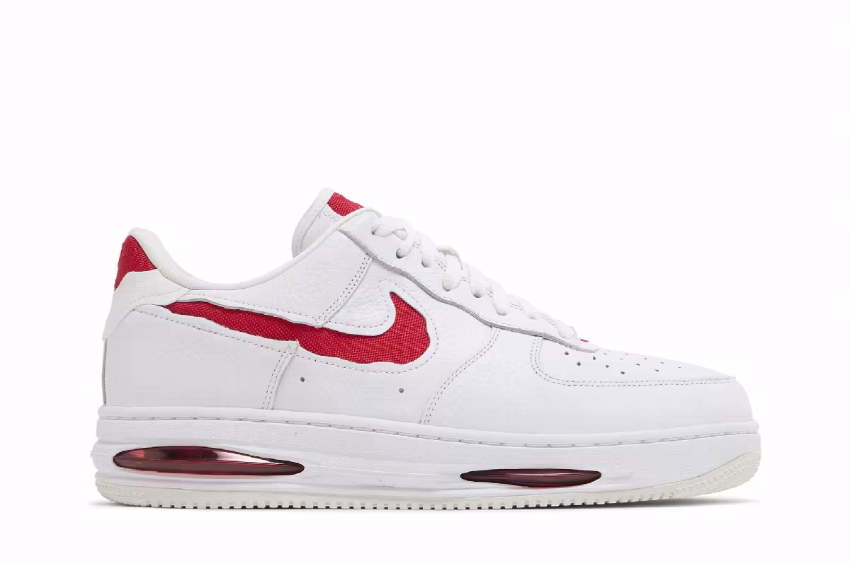Nike Air Force 1 Low EVO White University Red, view 2