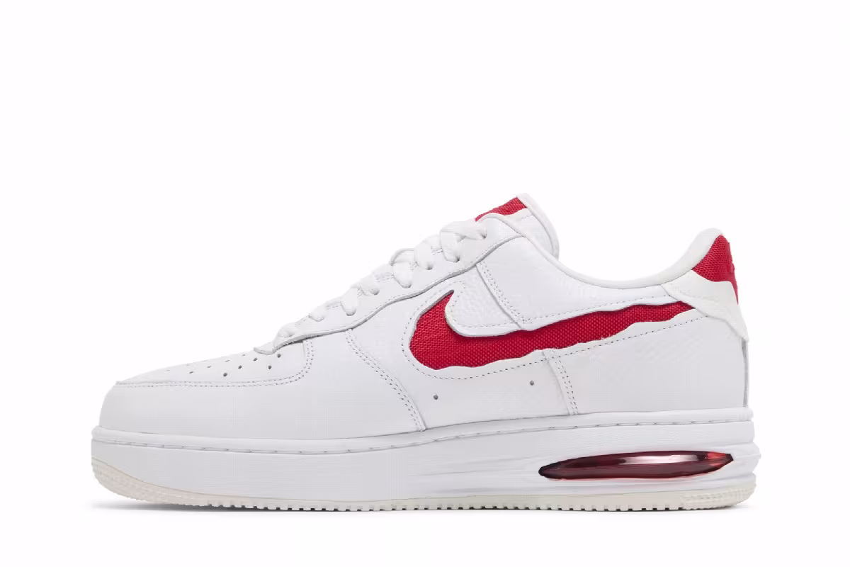 Nike Air Force 1 Low EVO White University Red, view 4