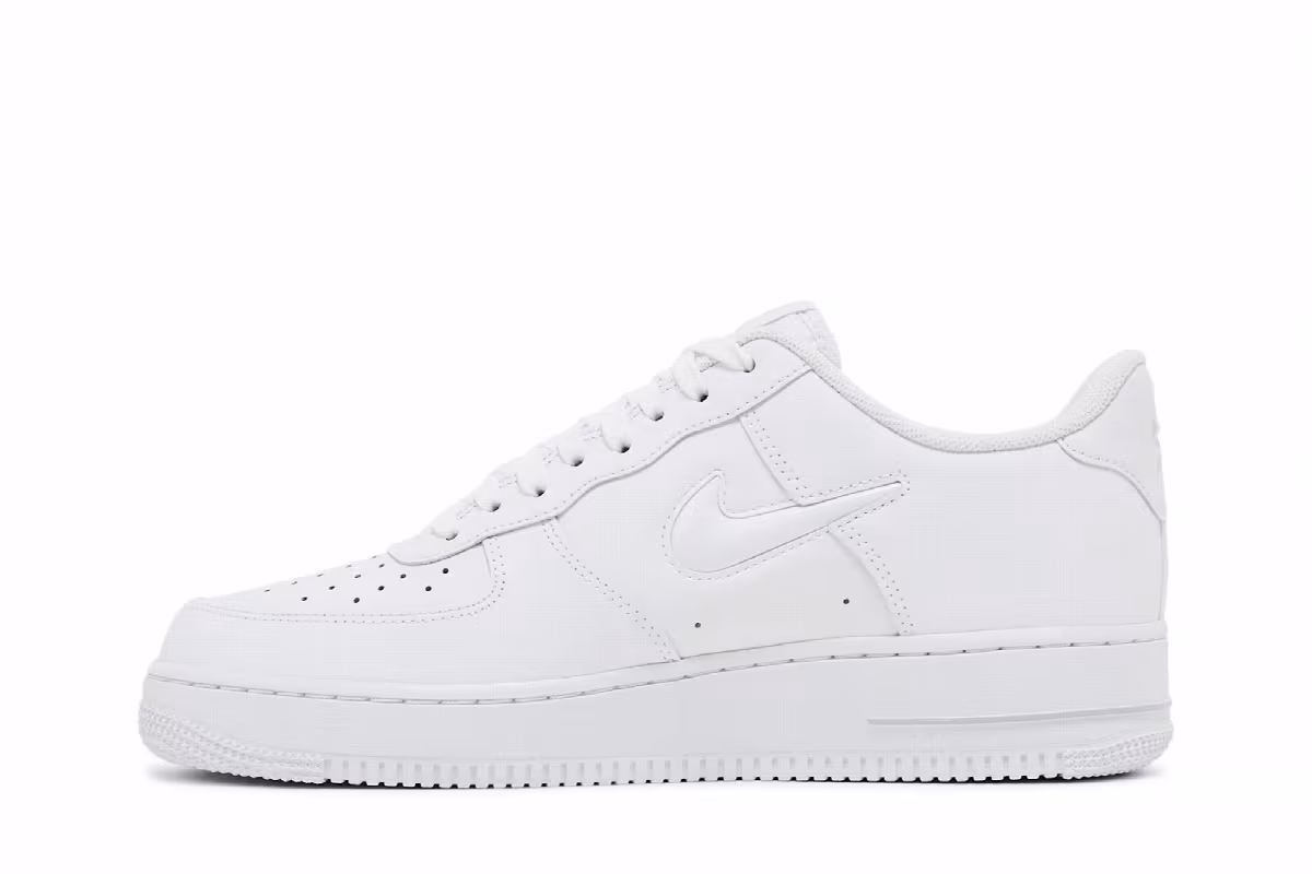 Nike Air Force 1 Jewel White Dark Smoke Grey, view 4