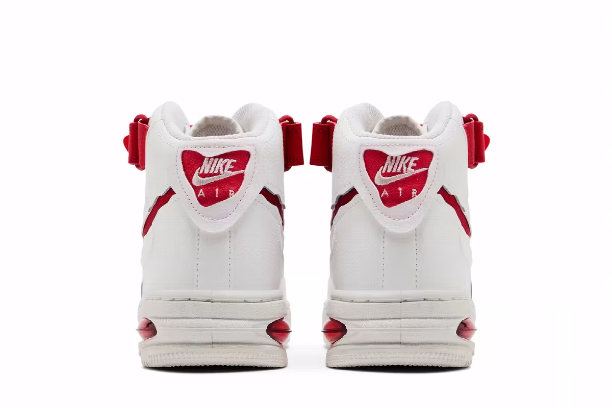Nike Air Force 1 Mid Evo Summit White University Red, view 7