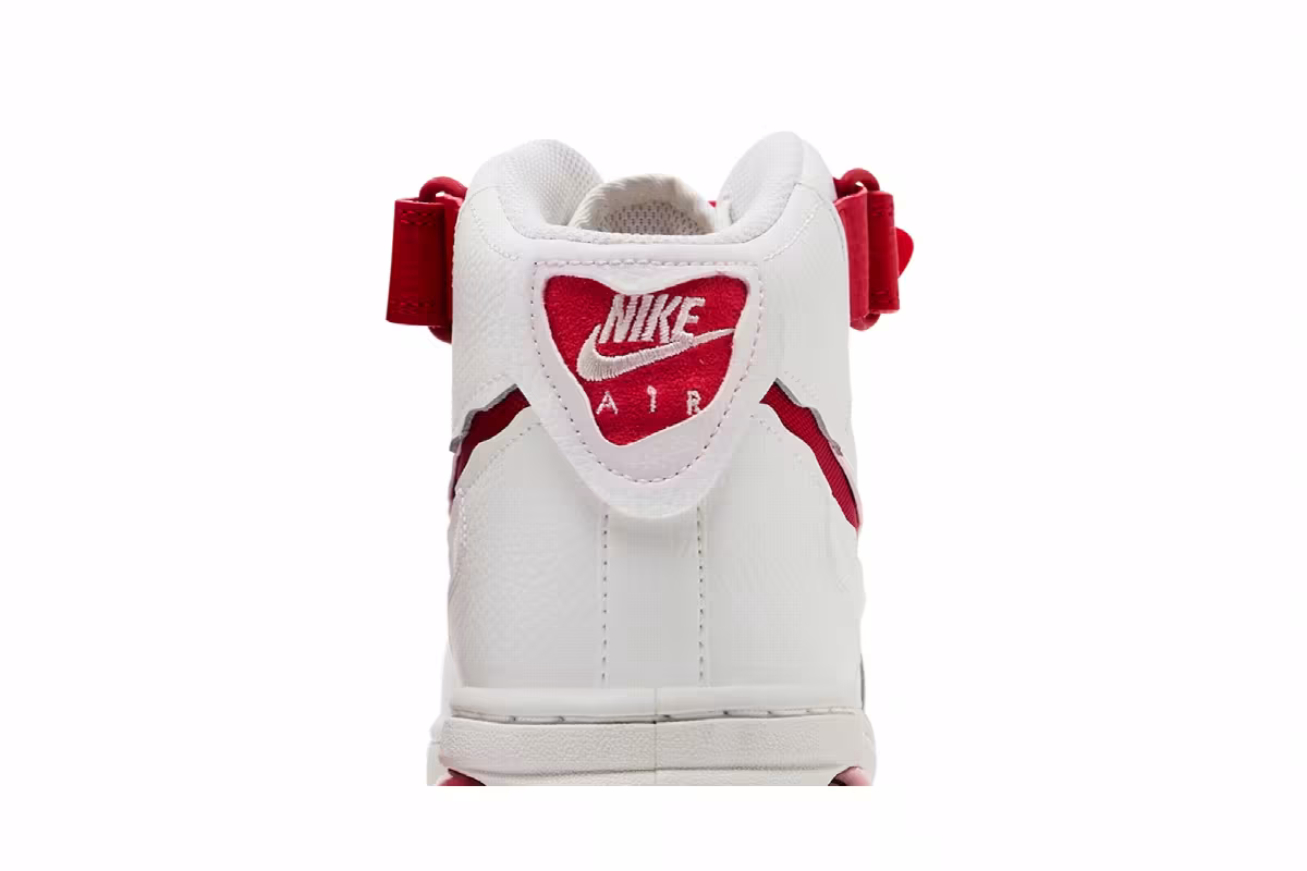 Nike Air Force 1 Mid Evo Summit White University Red, view 8