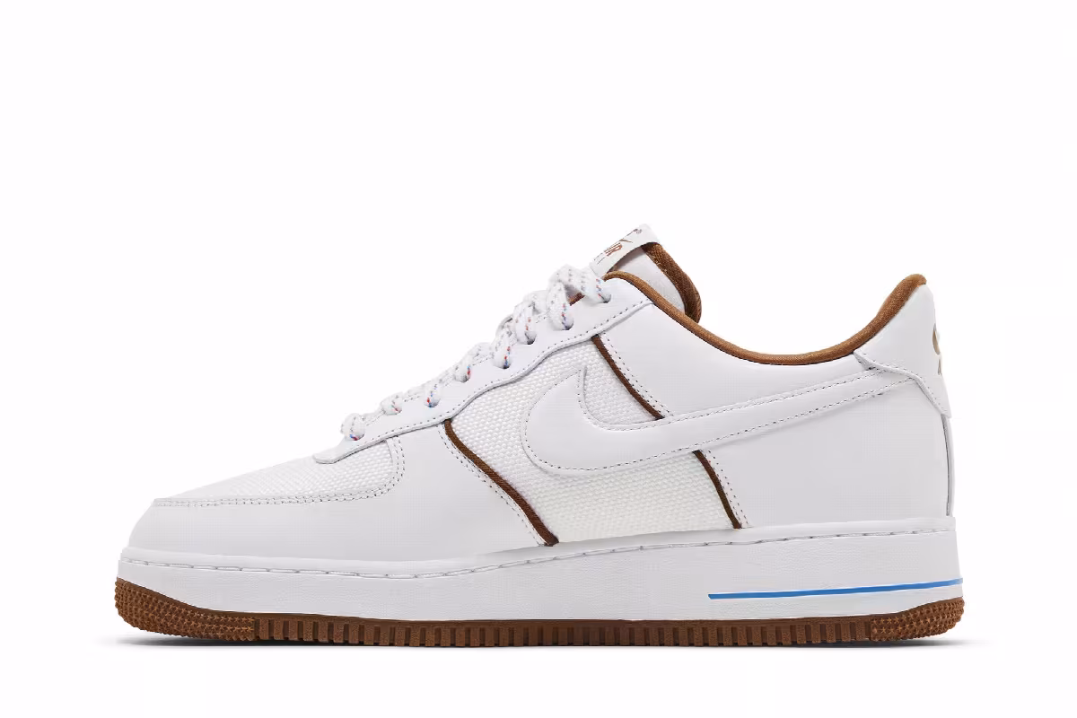 Nike Air Force 1 White Light British Tan, view 4