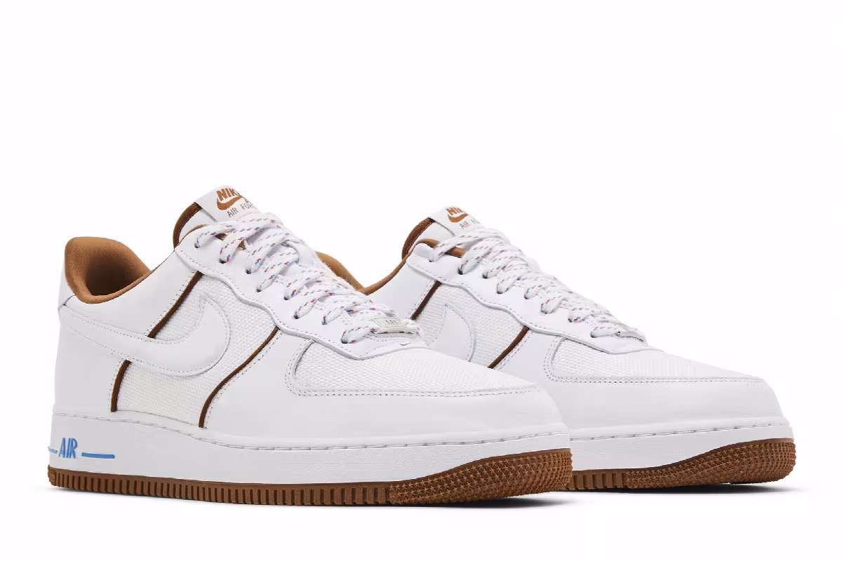 Nike Air Force 1 White Light British Tan, view 9