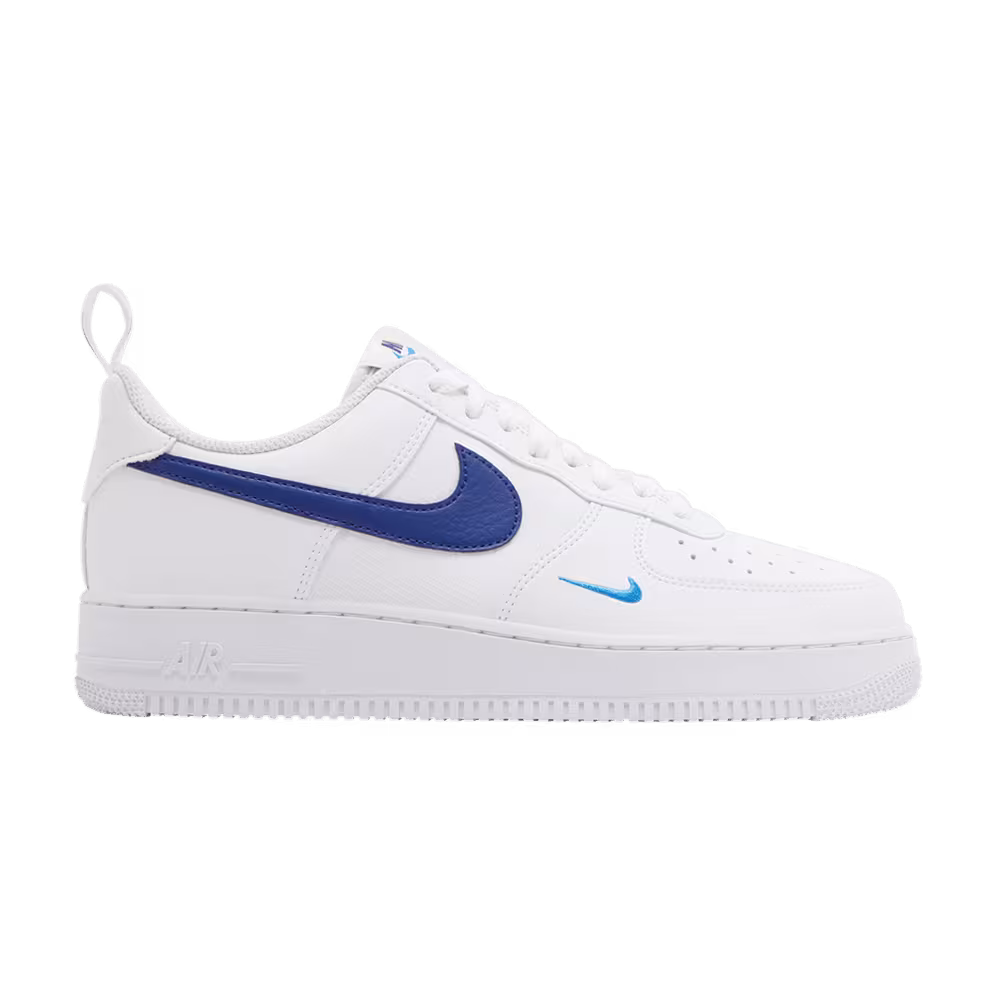 Nike Air Force 1 White Deep Royal Blue