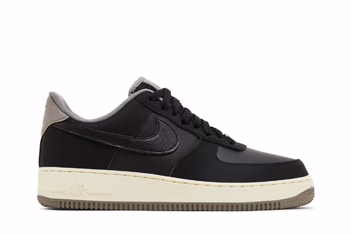 Nike Air Force 1 Black Flat Pewter, view 2