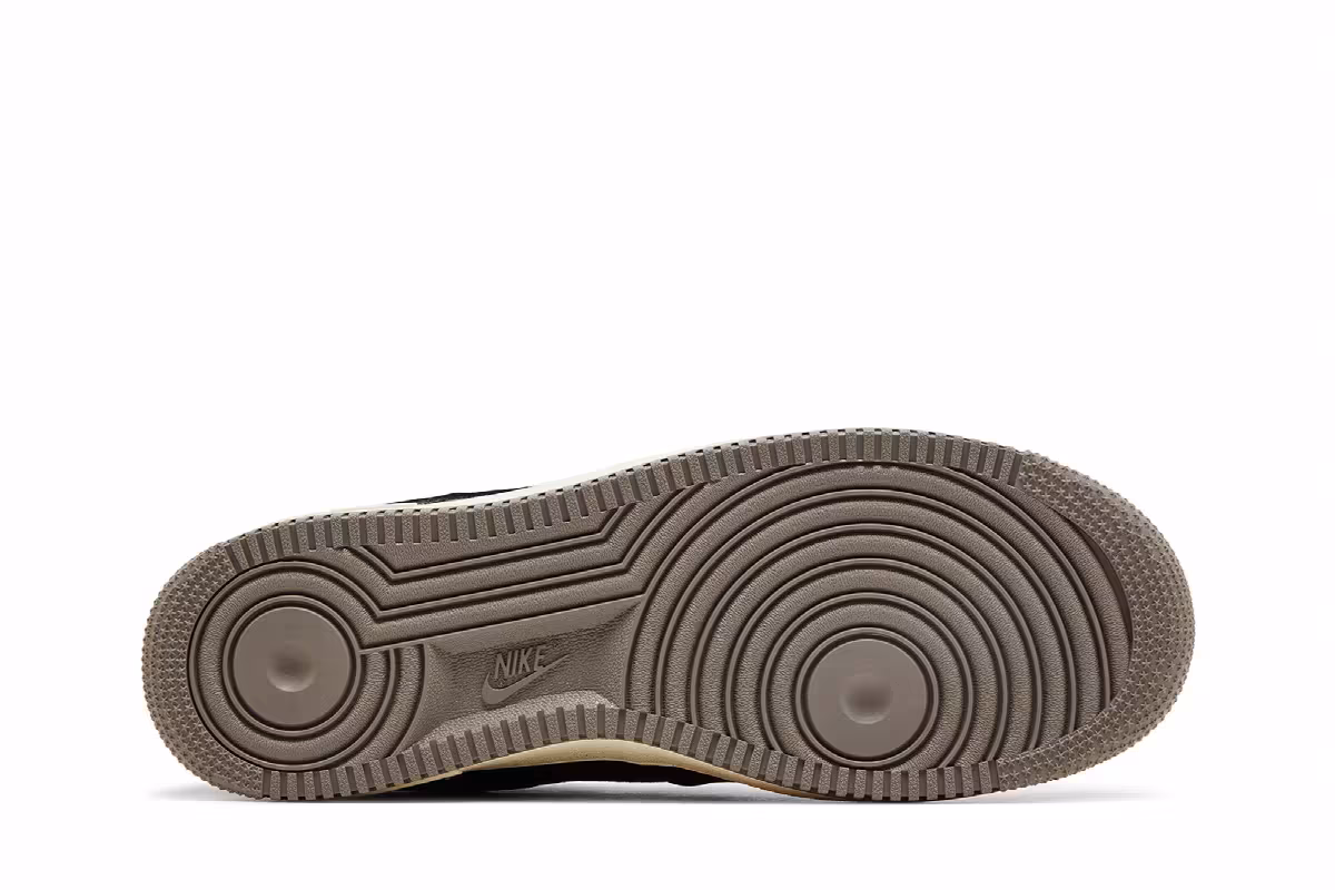Nike Air Force 1 Black Flat Pewter, view 5