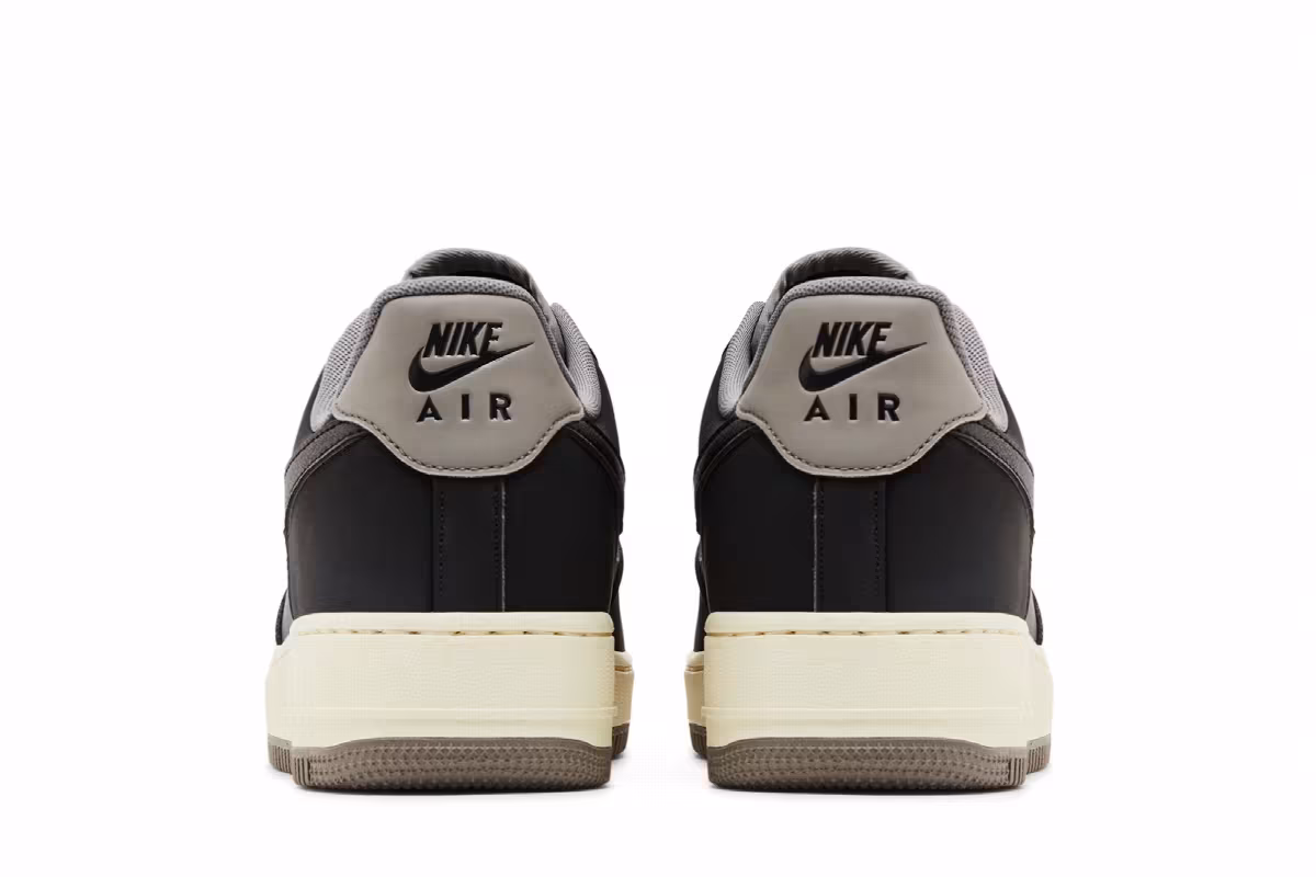 Nike Air Force 1 Black Flat Pewter, view 7