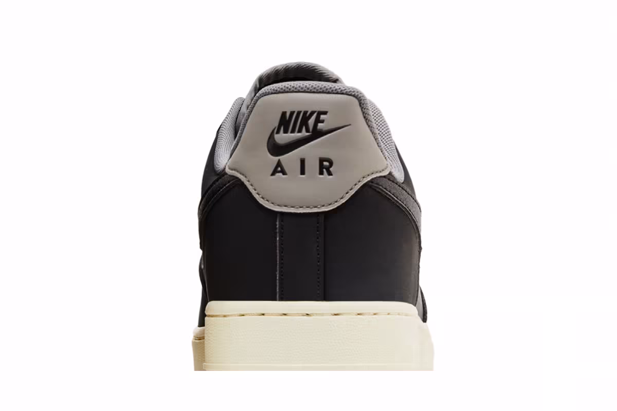 Nike Air Force 1 Black Flat Pewter, view 8