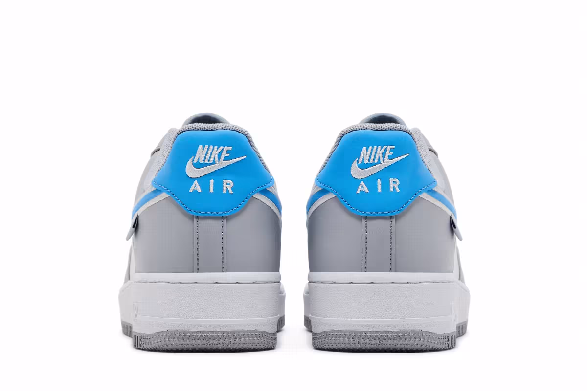Nike Air Force 1 Wolf Grey University Blue, view 7