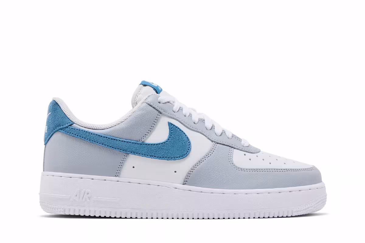 Nike Air Force 1 Summit White Aegean Storm, view 2