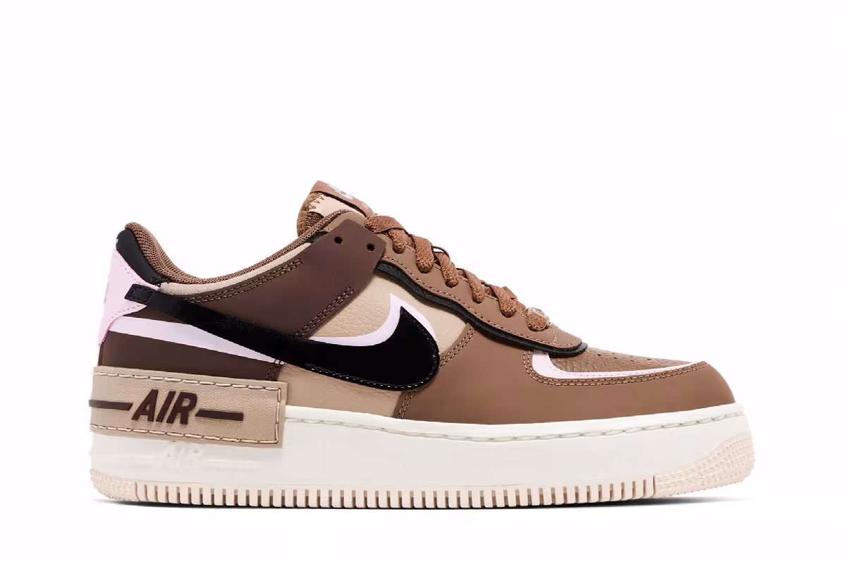 Nike Women's Air Force 1 Shadow Light British Tan, view 2