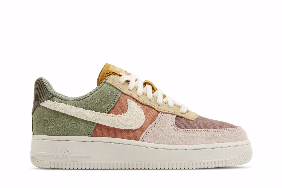 Nike Women's Air Force 1 Oil Green Terra Blush, view 2
