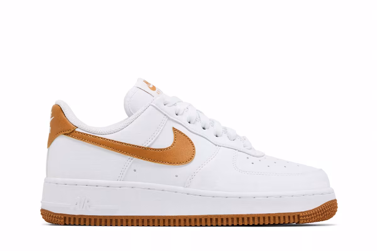 Nike Women's Air Force 1 White Flax, view 2