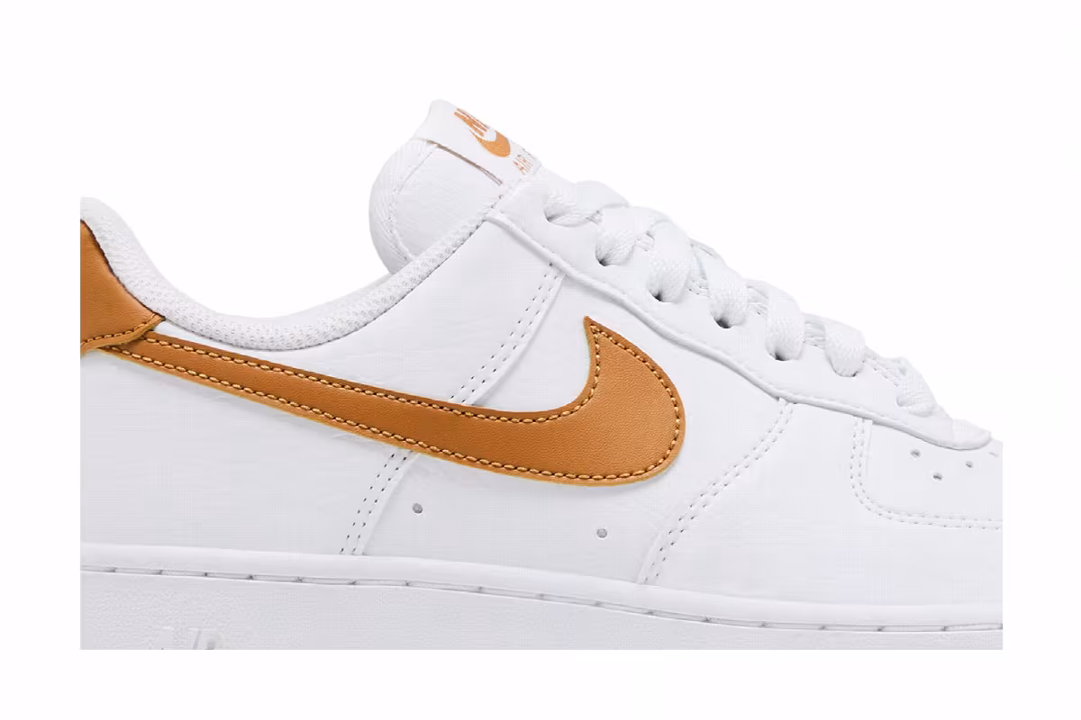 Nike Women's Air Force 1 White Flax, view 3
