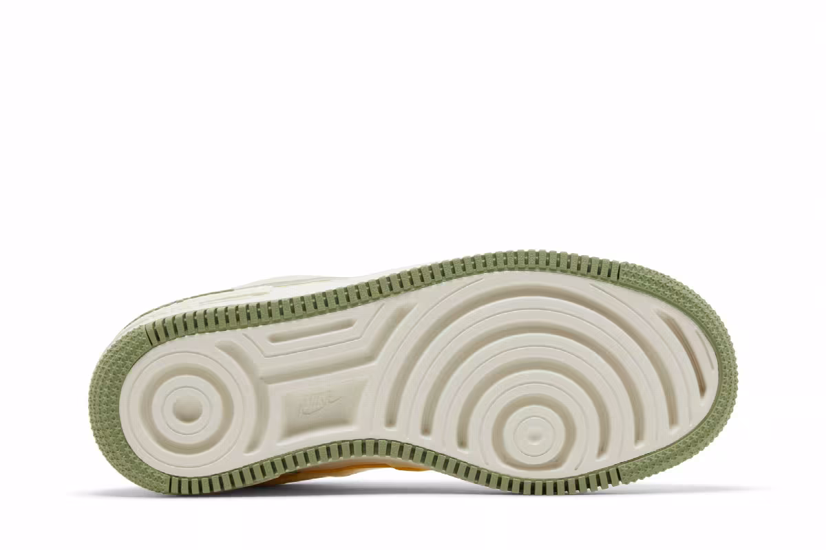 Nike Women's Air Force 1 Shadow Pale Ivory Oil Green, view 5