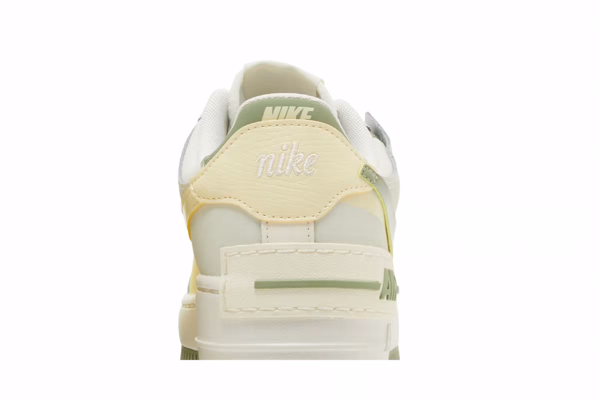 Nike Women's Air Force 1 Shadow Pale Ivory Oil Green, view 8