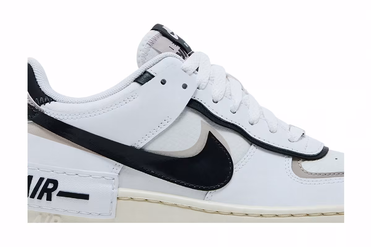 Nike Women's Air Force 1 Shadow White Off Noir, view 3