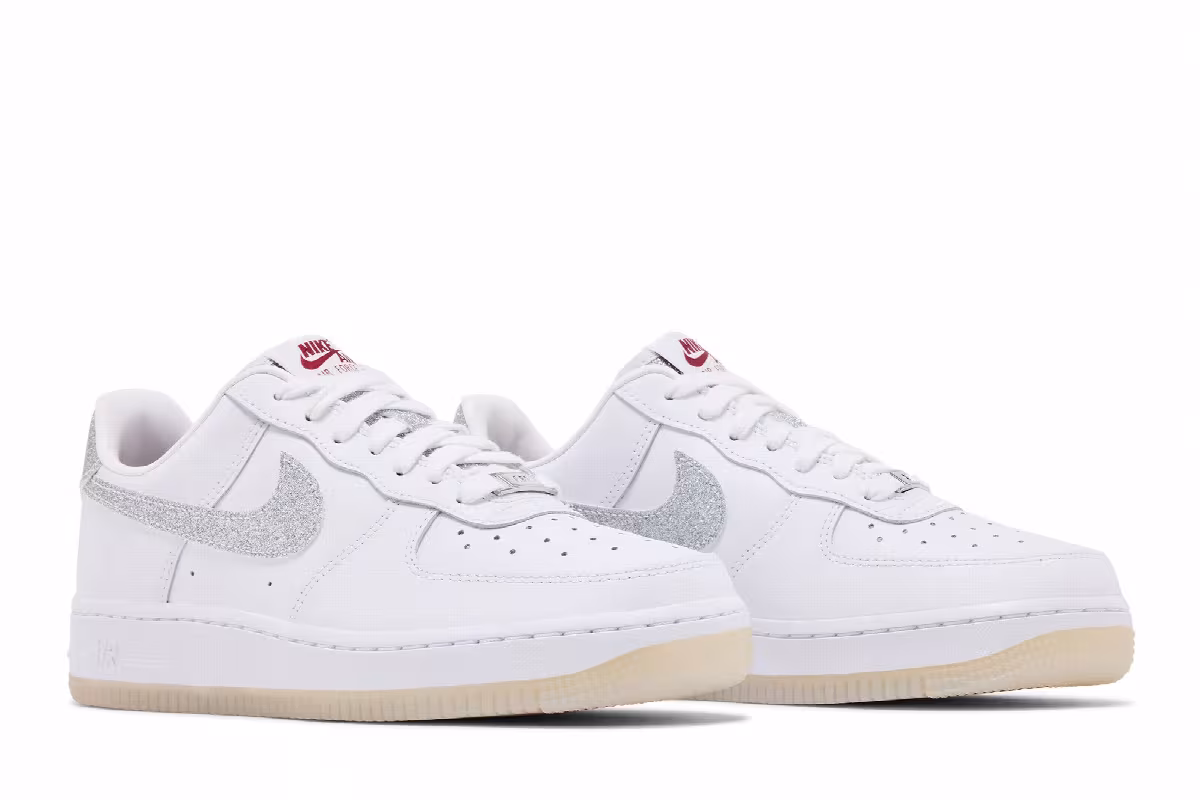 Nike Women's Air Force 1 Glitter Swoosh, view 9