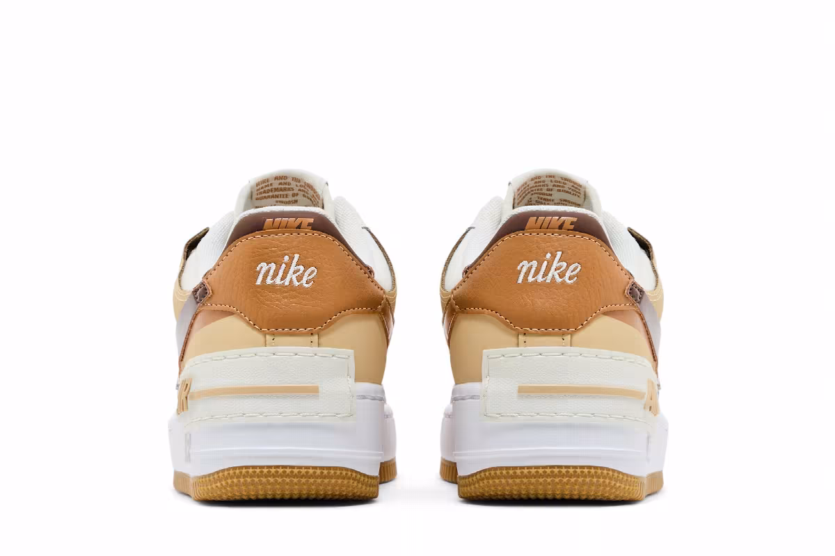 Nike Women's Air Force 1 Shadow Sail Flax Sesame, view 7
