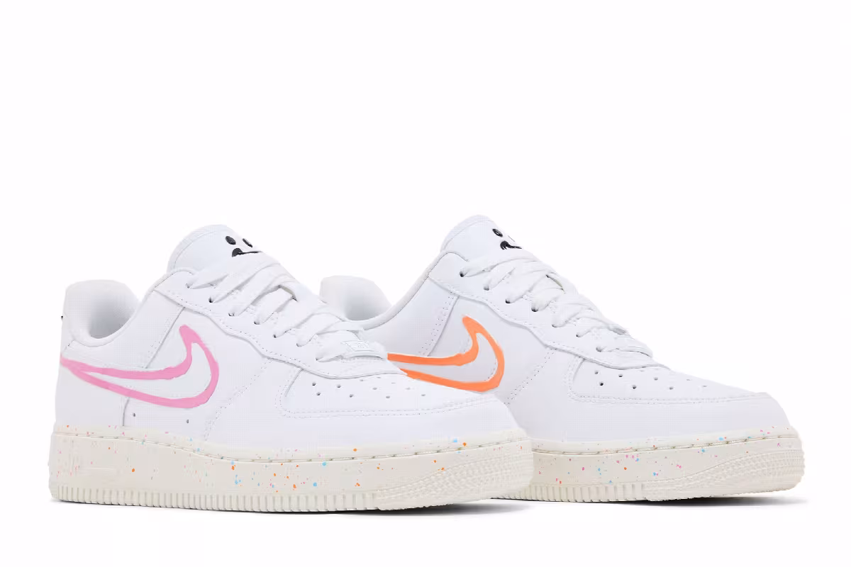 Nike Women's Air Force 1 Neon Paint, view 9