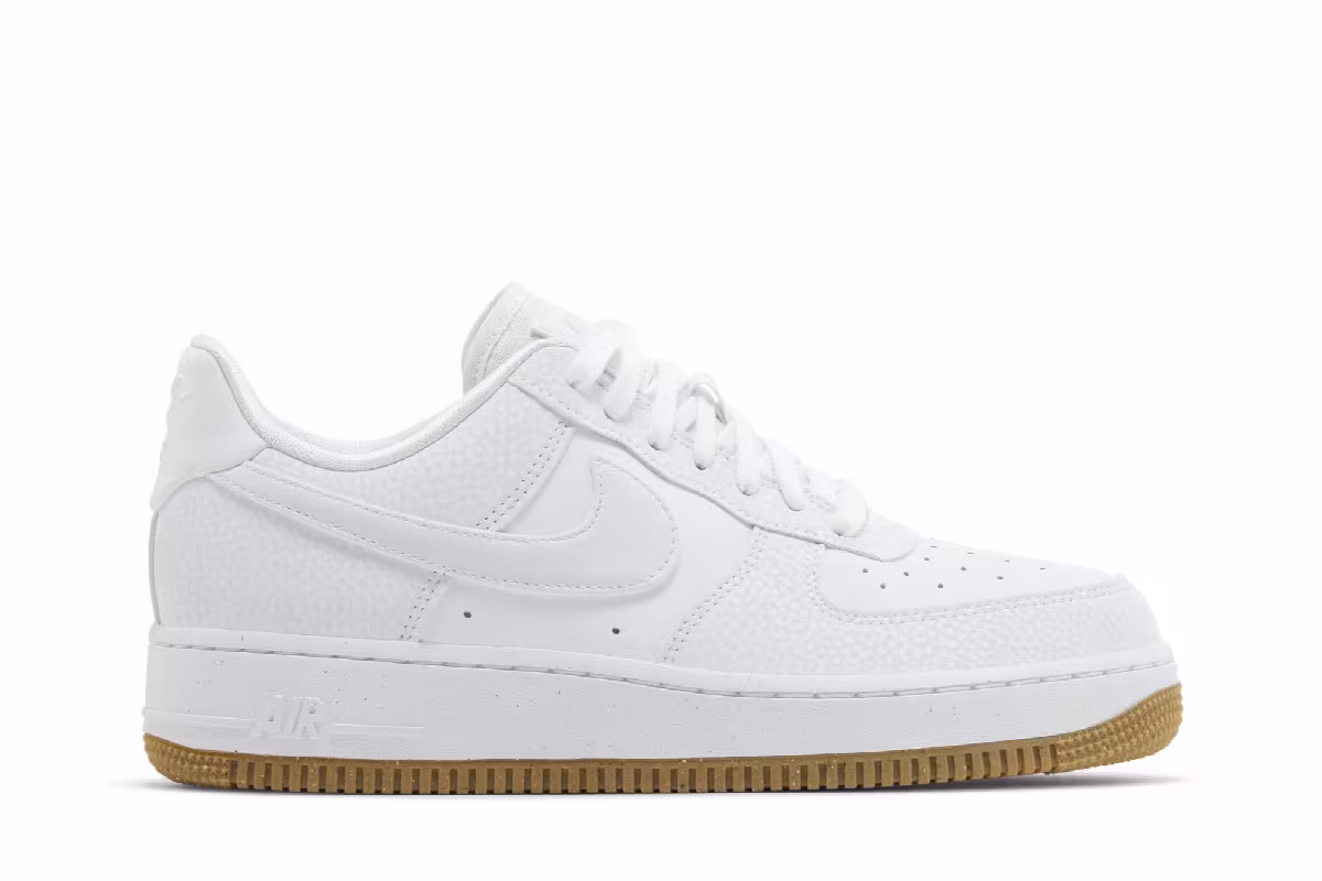 Nike Women's Air Force 1 White Football Grey Gum, view 2