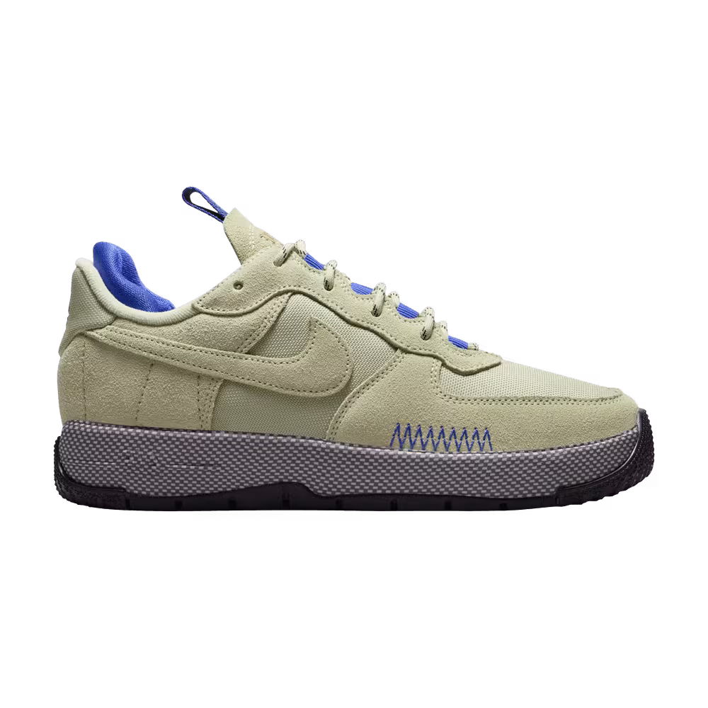Nike Women's Air Force 1 Wild Olive Aura Aquarius Blue