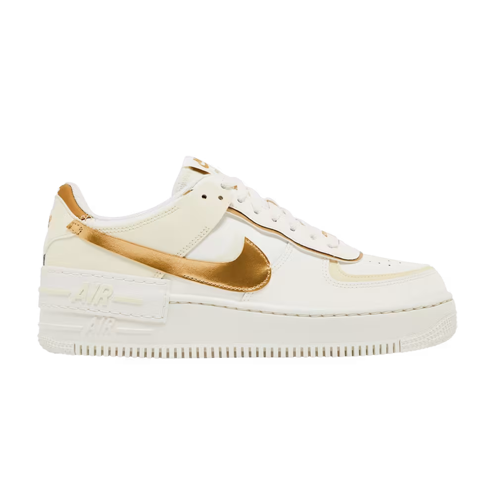 Nike Women's Air Force 1 Shadow Sail Metallic Gold