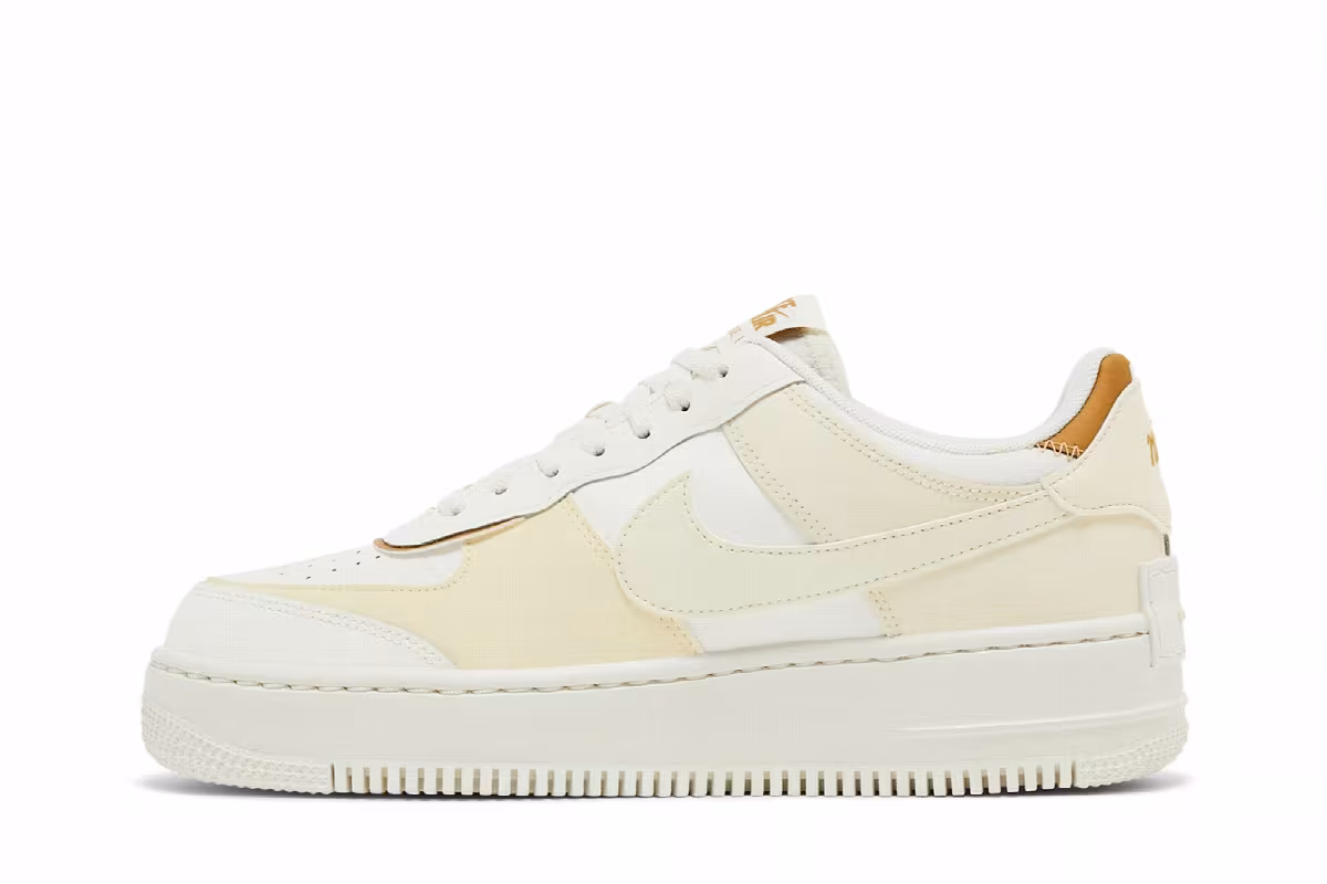 Nike Women's Air Force 1 Shadow Sail Metallic Gold, view 4