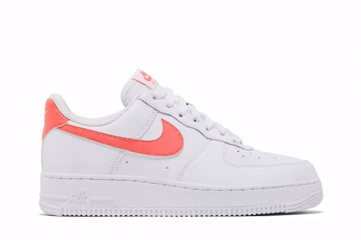 Nike Women's Air Force 1 White Light Wild Mango, view 2