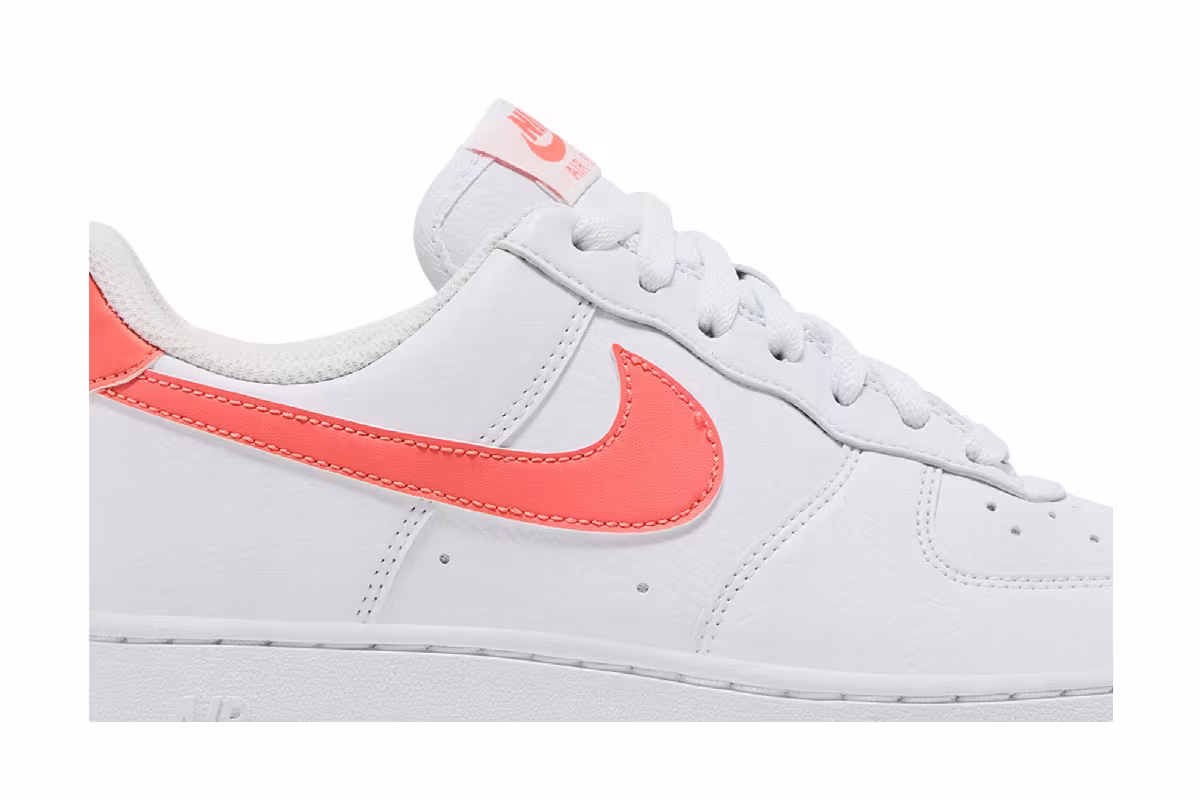 Nike Women's Air Force 1 White Light Wild Mango, view 3