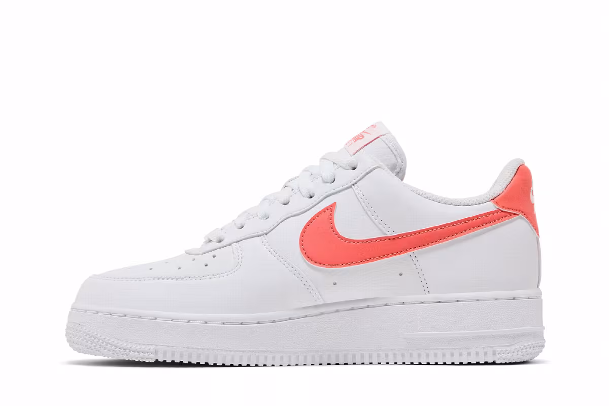 Nike Women's Air Force 1 White Light Wild Mango, view 4