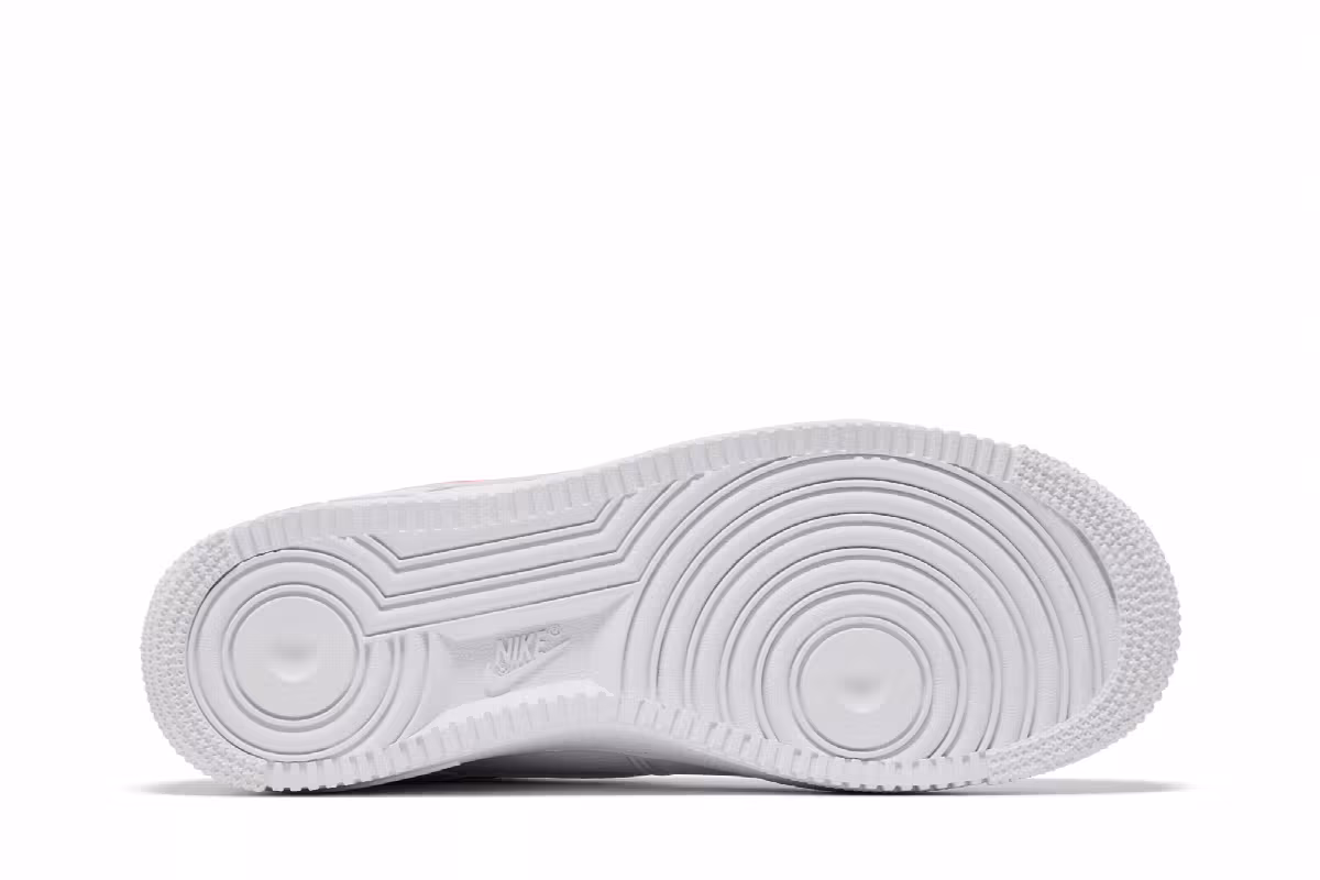 Nike Women's Air Force 1 White Light Wild Mango, view 5