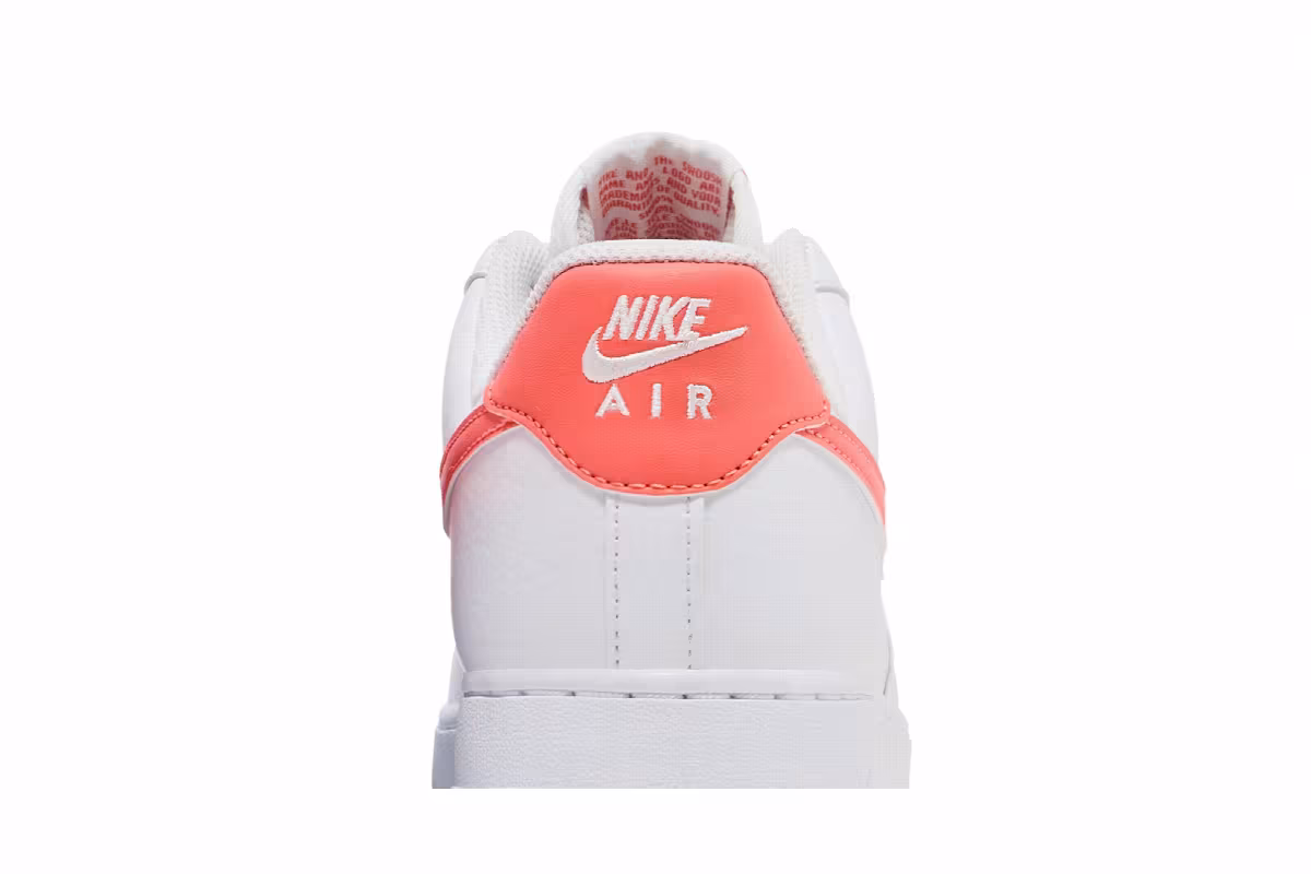 Nike Women's Air Force 1 White Light Wild Mango, view 8