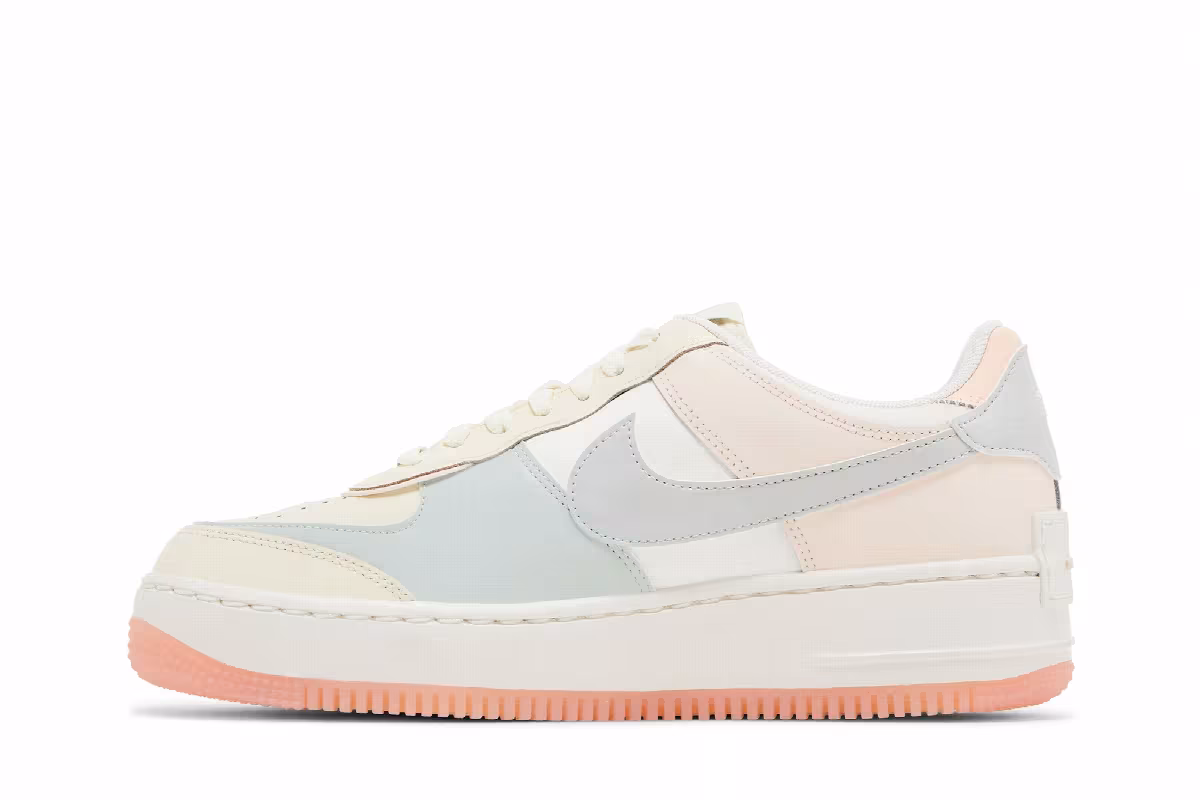 Nike Women's Air Force 1 Shadow Coconut Milk Crimson Tint, view 4