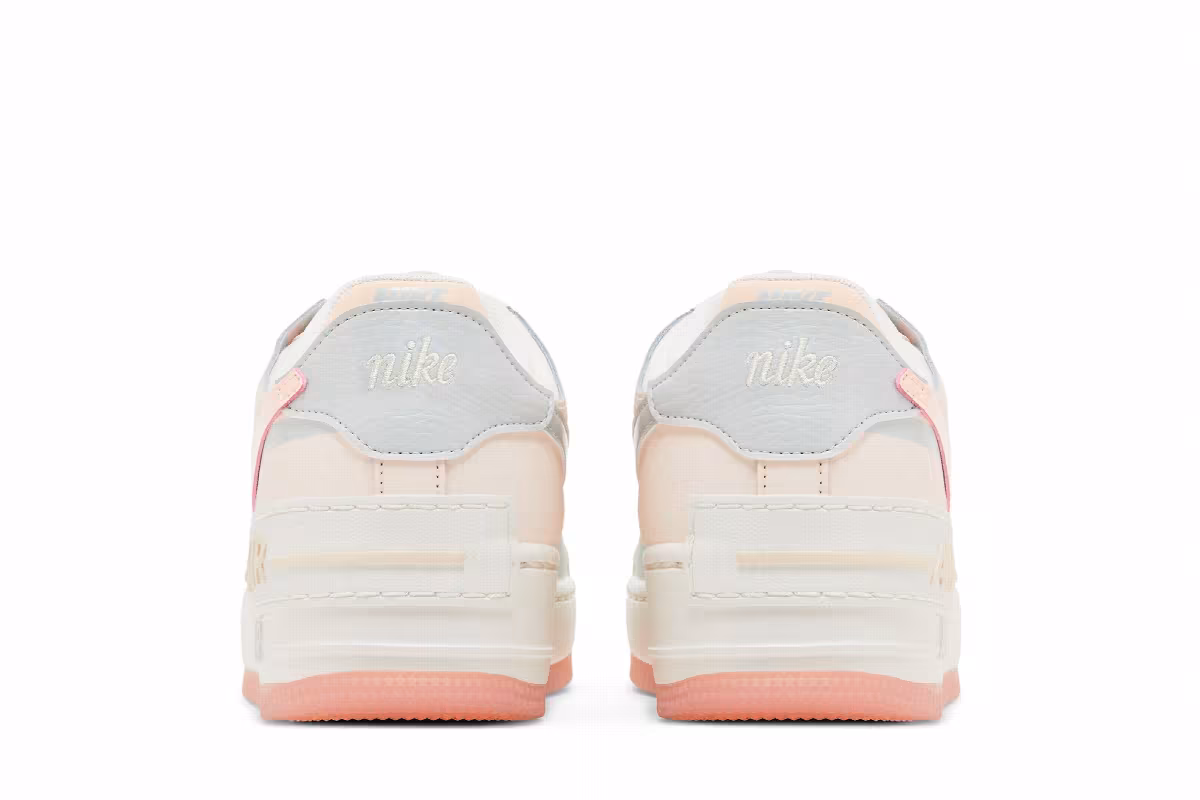 Nike Women's Air Force 1 Shadow Coconut Milk Crimson Tint, view 7