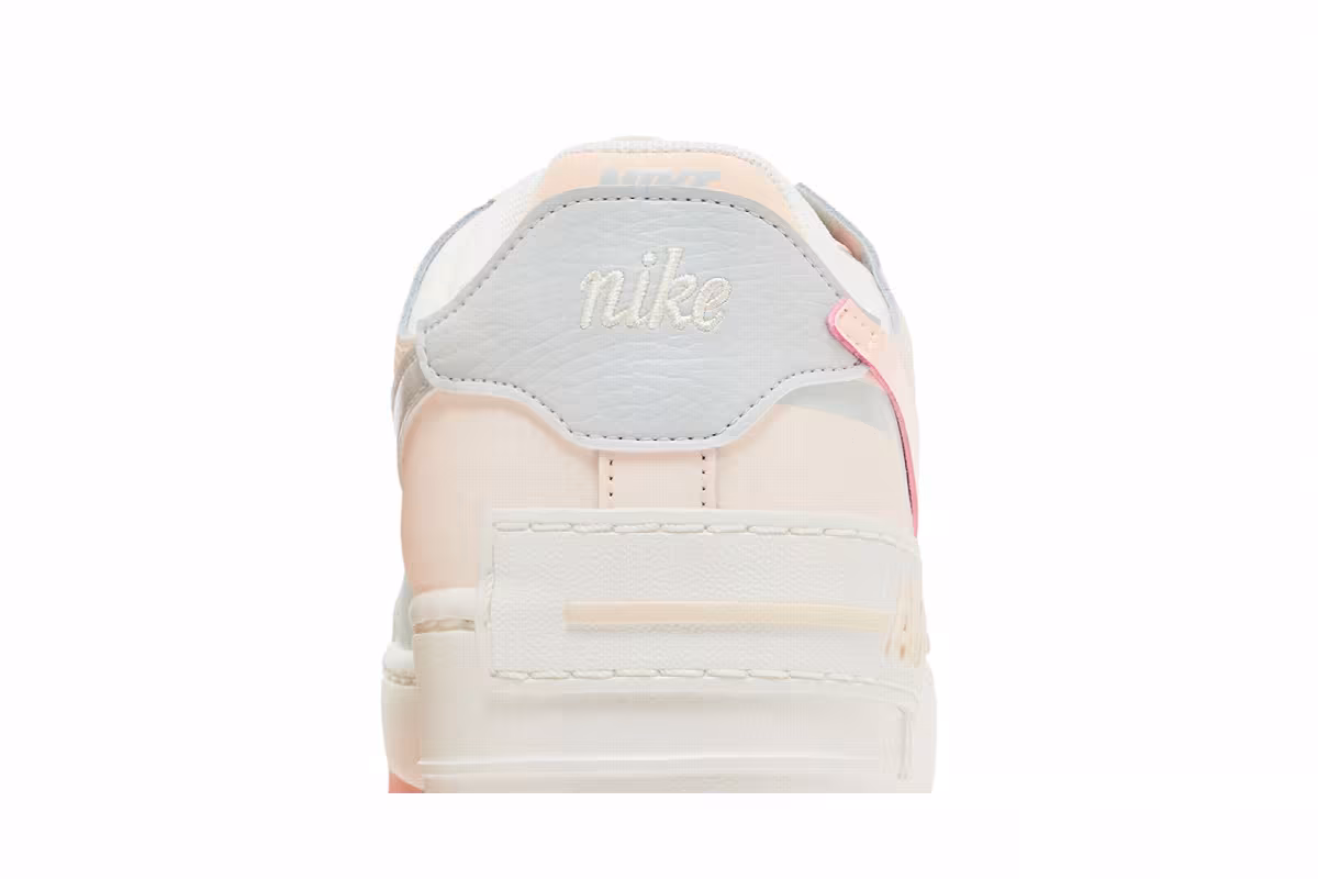 Nike Women's Air Force 1 Shadow Coconut Milk Crimson Tint, view 8