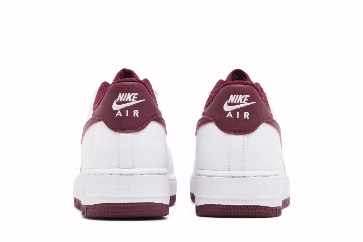 Nike Air Force 1 GS White Team Red, view 7