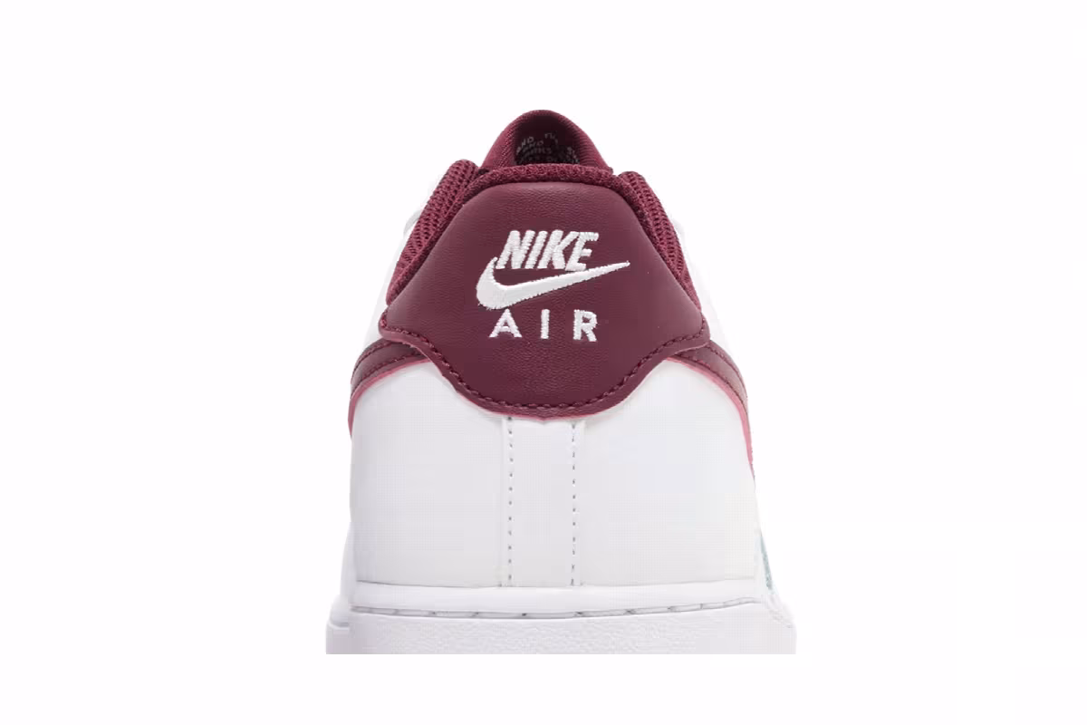 Nike Air Force 1 GS White Team Red, view 8