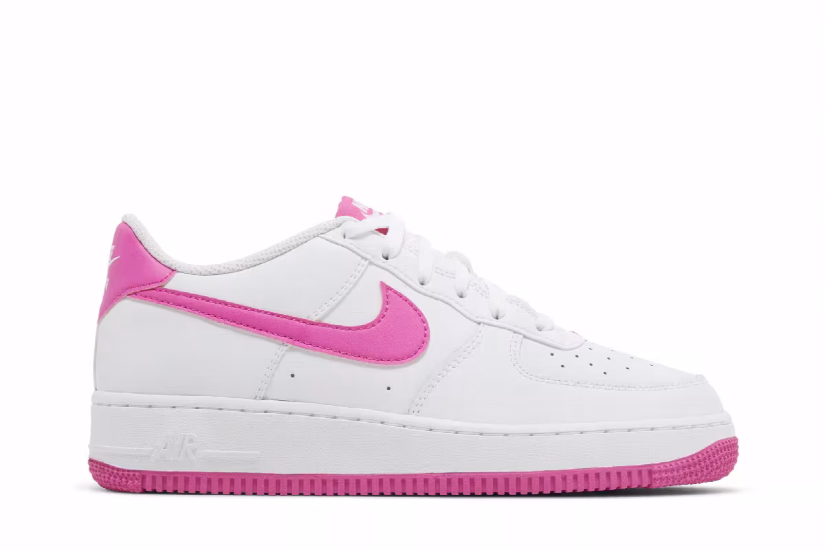 Nike Air Force 1 GS White Laser Fuchsia, view 2