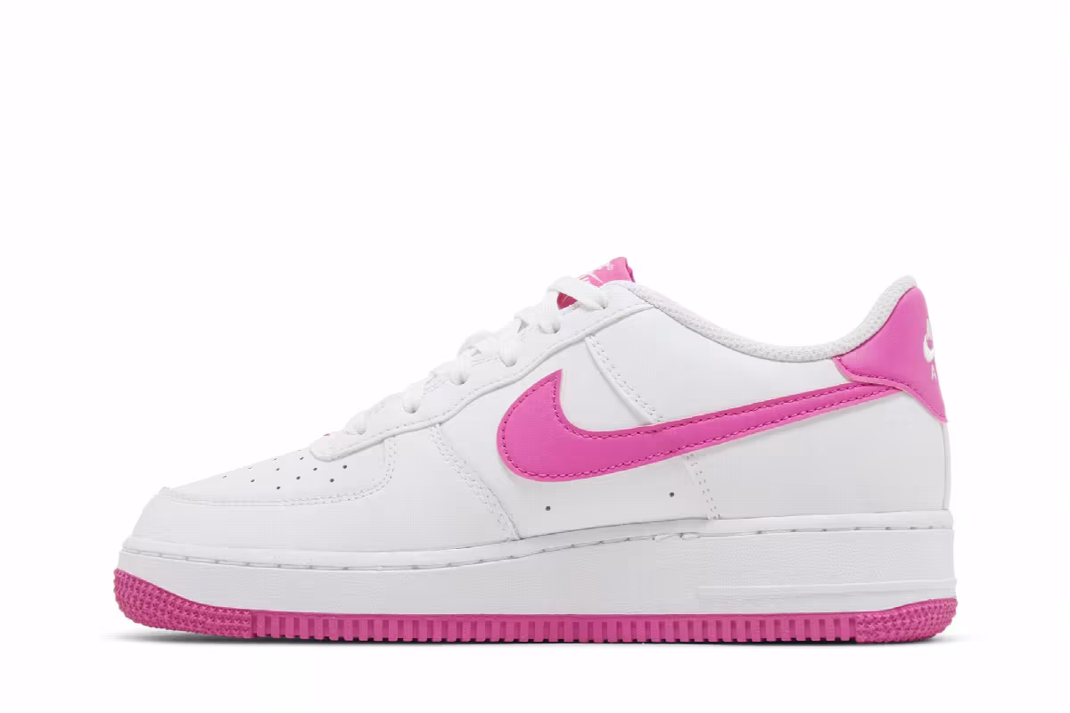 Nike Air Force 1 GS White Laser Fuchsia, view 4