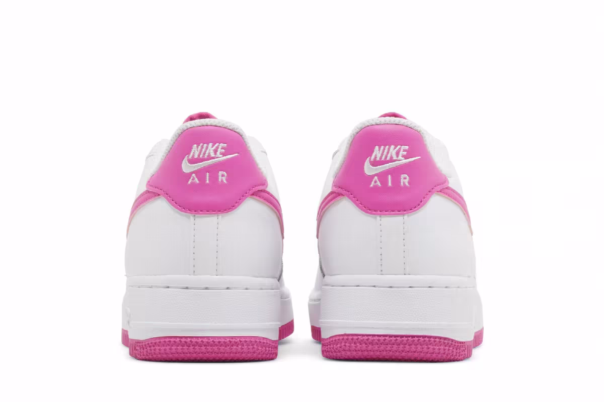 Nike Air Force 1 GS White Laser Fuchsia, view 7