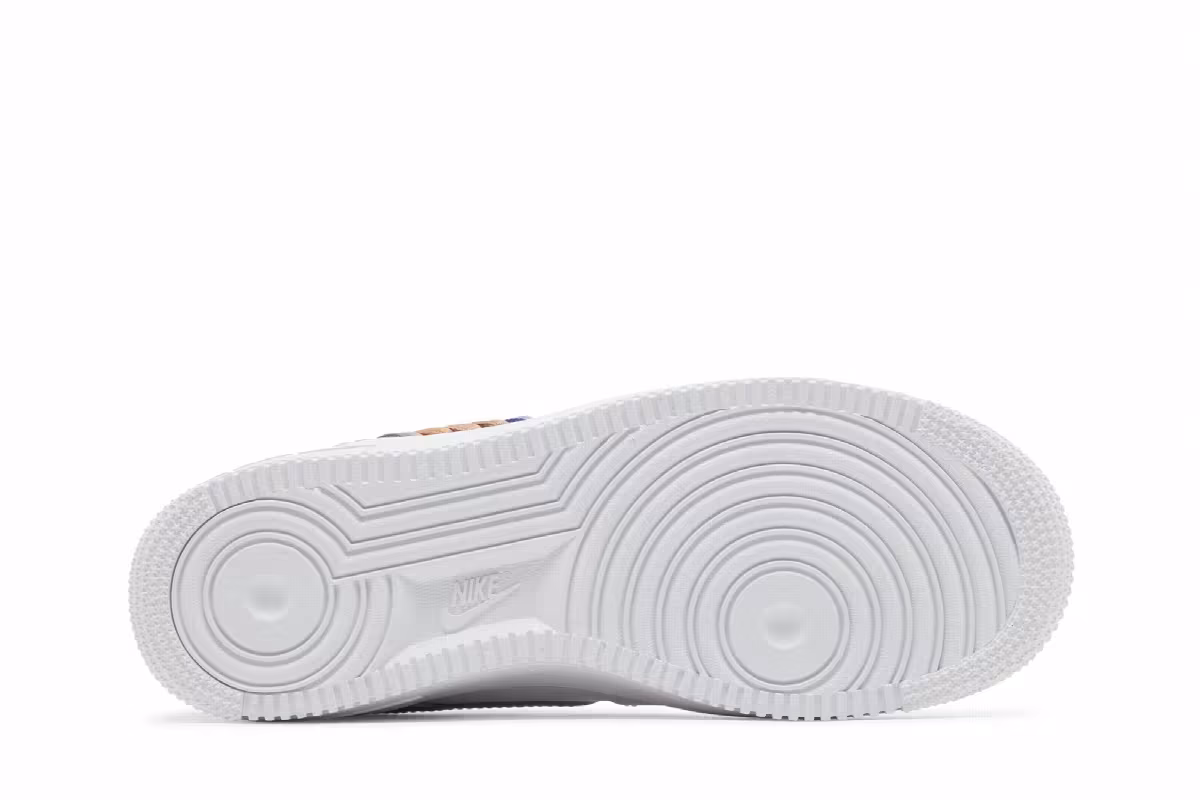 Nike Air Force 1 Low GS Rainbow Lace Swoosh, view 5