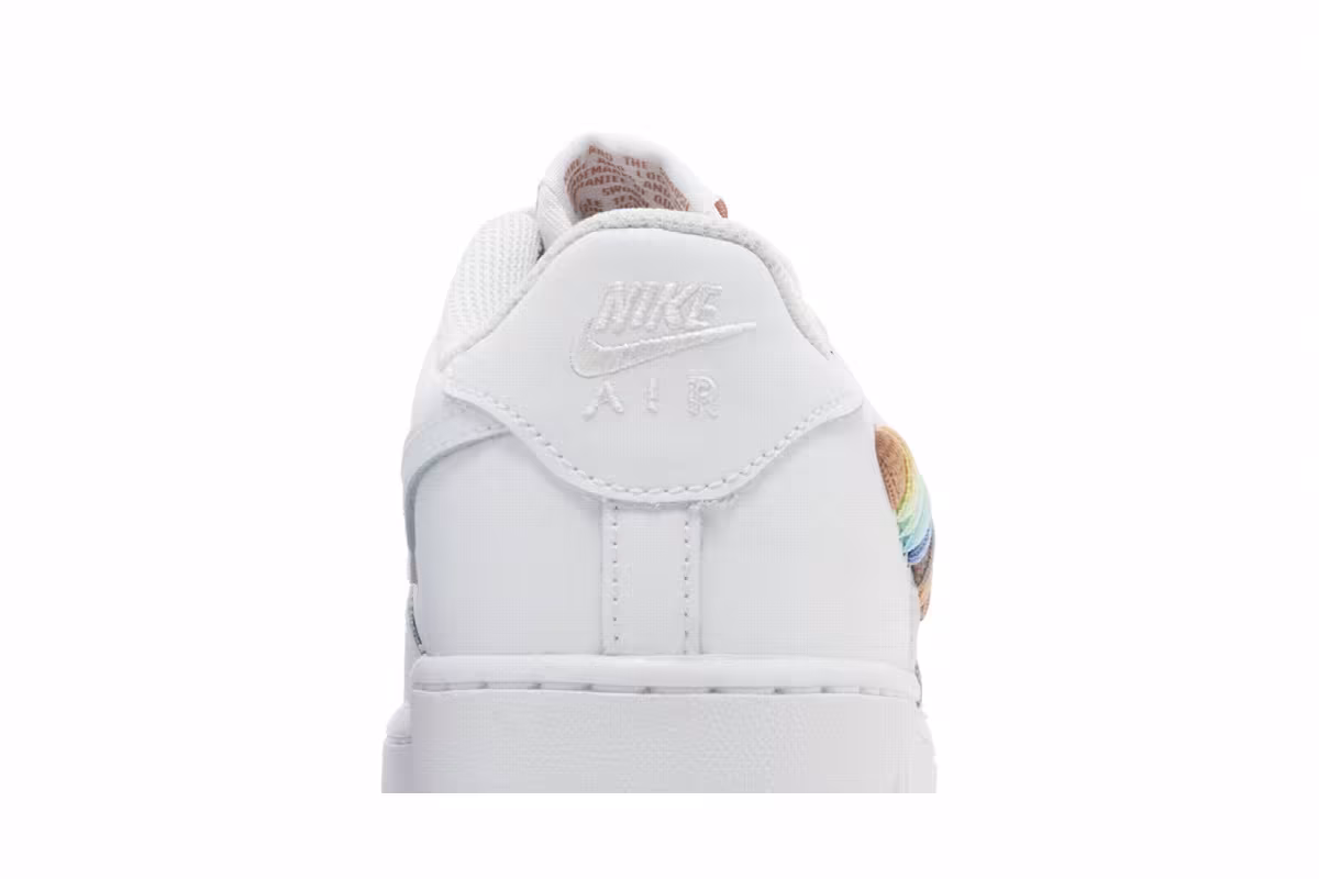 Nike Air Force 1 Low GS Rainbow Lace Swoosh, view 8