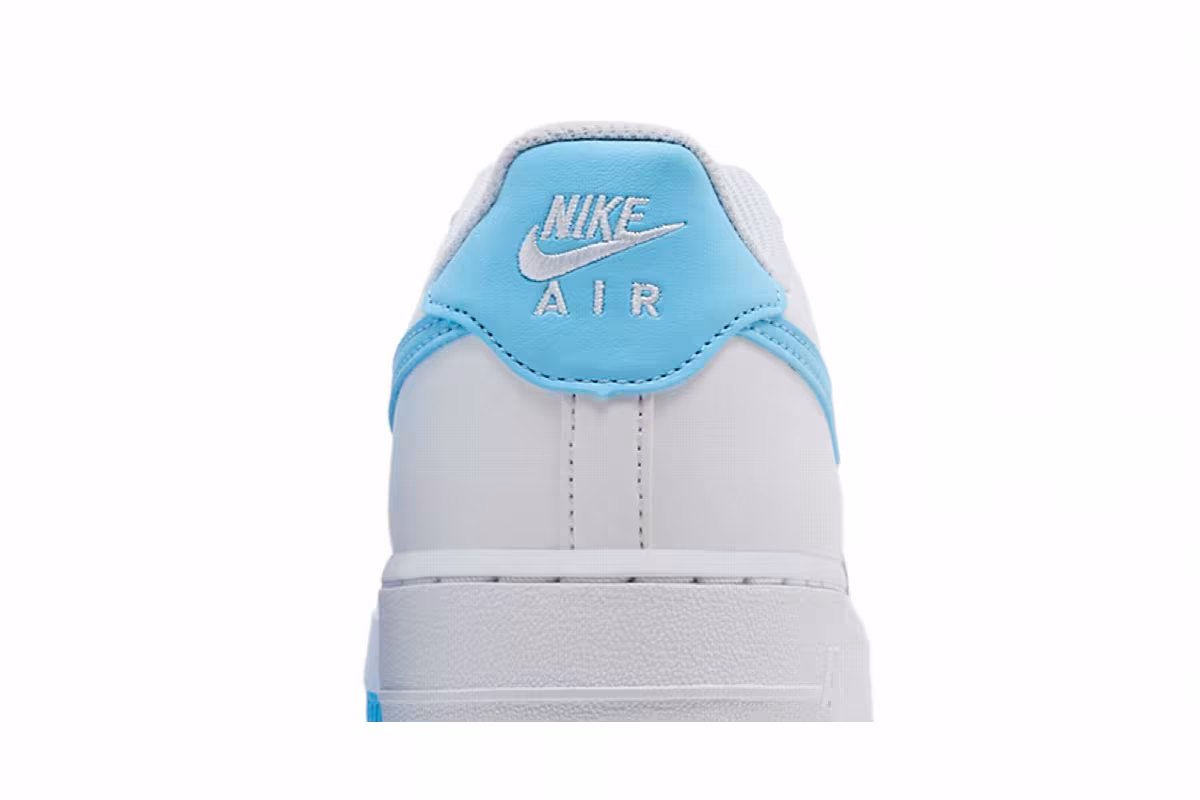 Nike Air Force 1 GS White Aquarius Blue, view 8