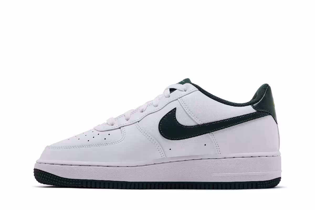 Nike Air Force 1 GS White Vintage Green, view 4