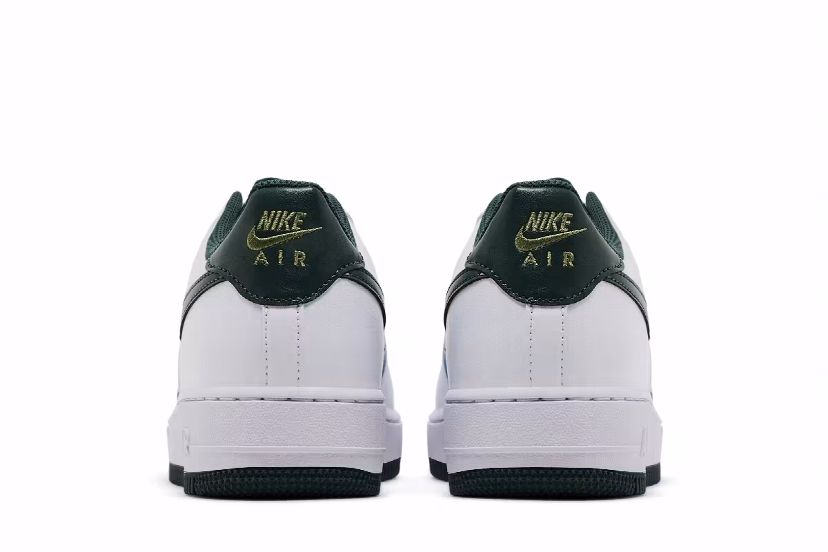 Nike Air Force 1 GS White Vintage Green, view 7