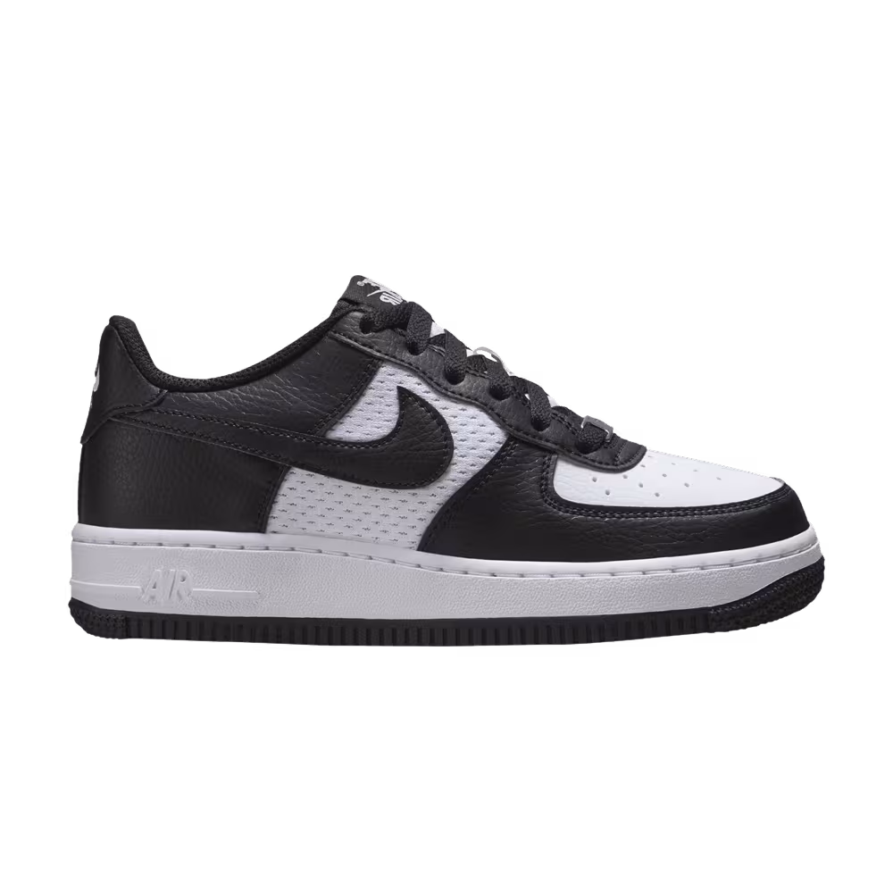 Nike Air Force 1 GS Black White Mesh