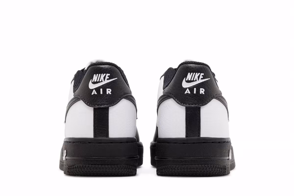 Nike Air Force 1 Next Nature GS Split - Black White, view 7