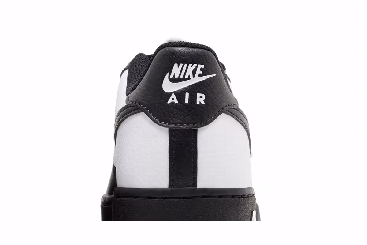 Nike Air Force 1 Next Nature GS Split - Black White, view 8